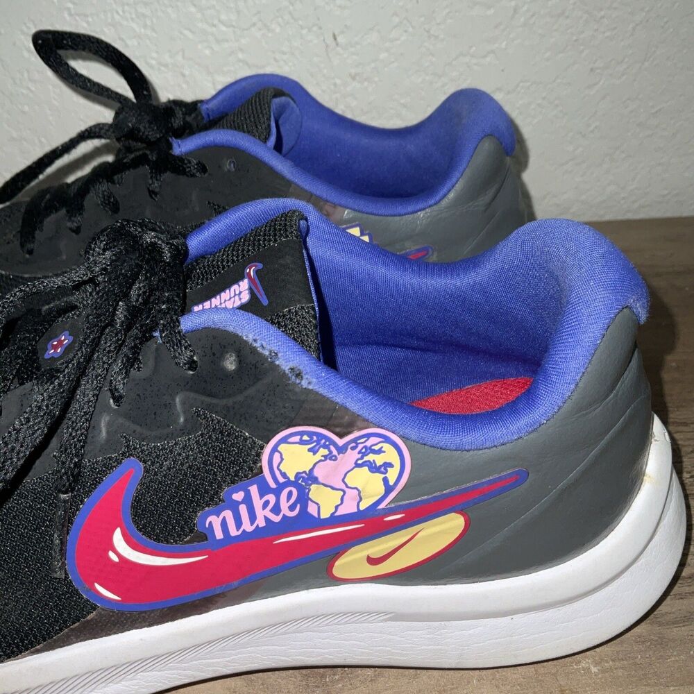 Nike Black Star Runner 3 SE shoes Girls 7 Women 8.5 DH3144-013 Running Sneakers - Picture 3 of 12